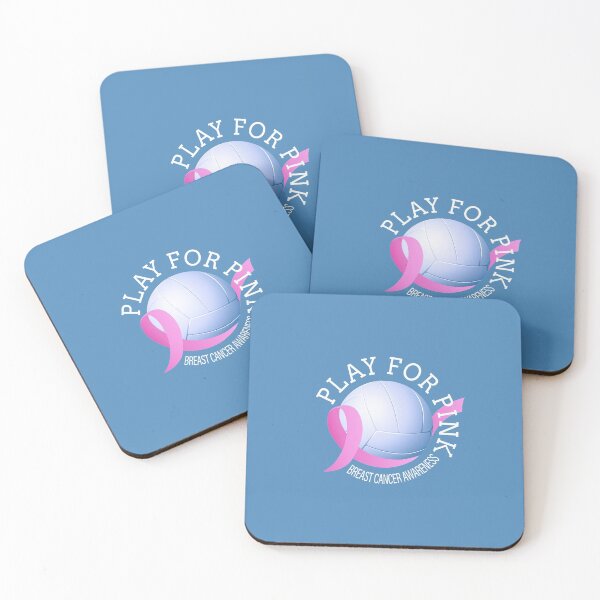 Item preview, Volleyball Play For Pink Breast Cancer Awareness Typography designed and sold by Hommie9977.