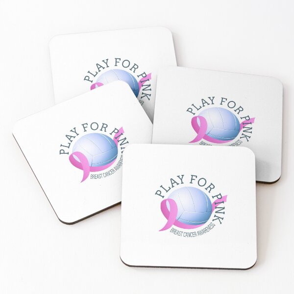 Item preview, Volleyball Play For Pink Breast Cancer Awareness Typography designed and sold by Hommie9977.