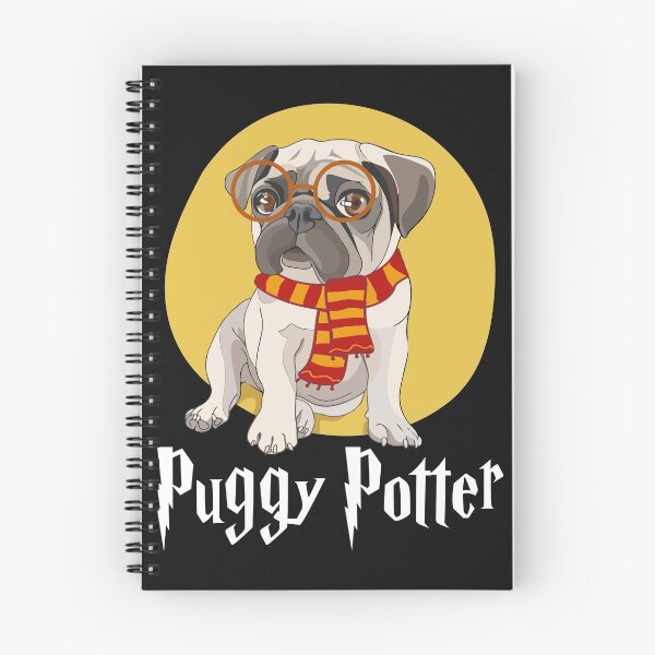 Item preview, Puggy Potter wizard magician print designed and sold by sunnym79.