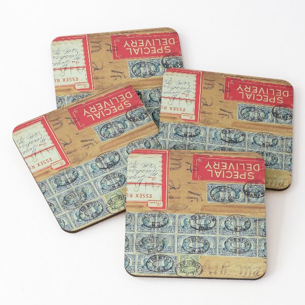 Item preview, Vintage Shipping Labels & Stamps Artwork / Found Art / Ephemera designed and sold by FuzzyHoney.