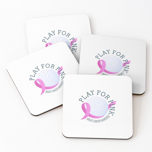 Item preview, Golf Play For Pink Breast Cancer Awareness Typography designed and sold by Hommie9977.