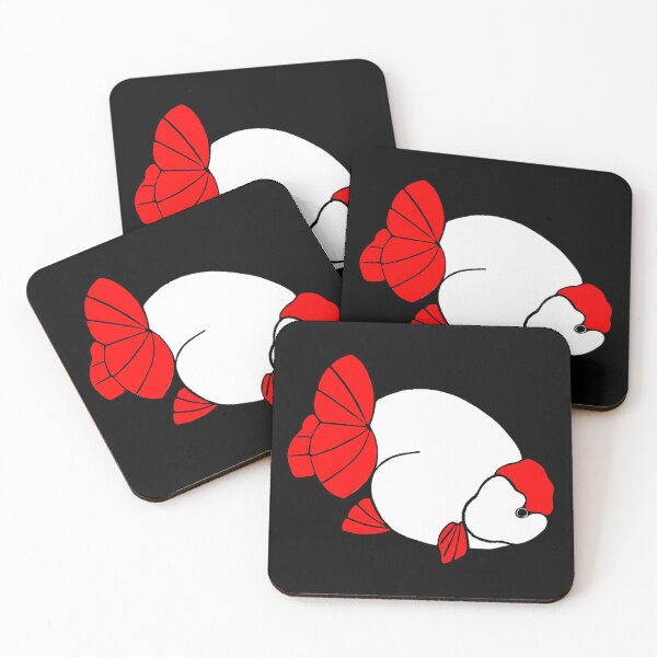Item preview, Ranchu Red Cap Red Tail Goldfish Logo 20 designed and sold by Nosnah.