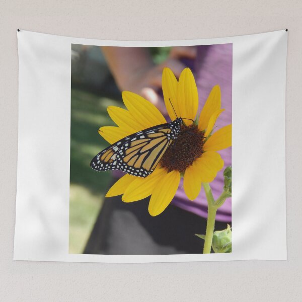 Item preview, Monarch butterfly on a yellow sunflower,  designed and sold by Stephanie  Skeem.