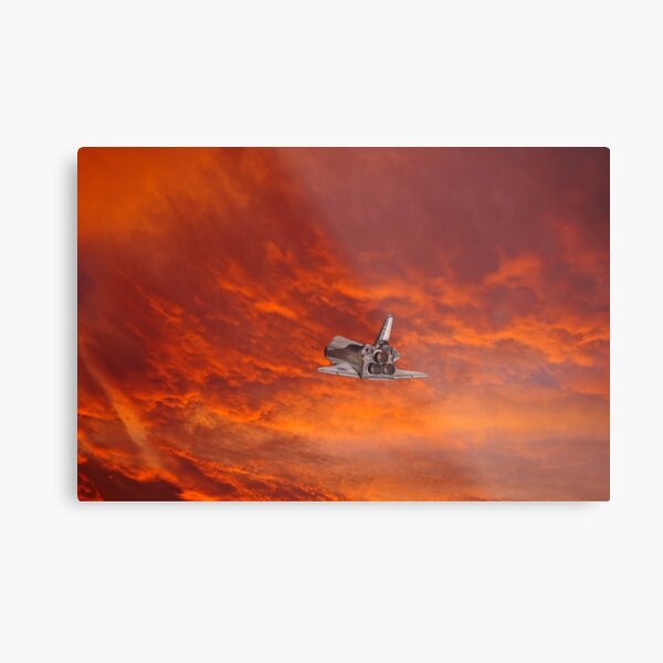 Shuttle Adieux Metal Print