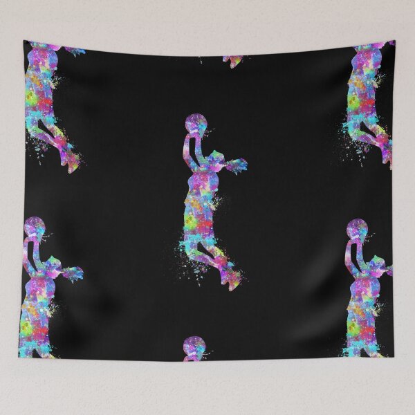 Item preview, Basketball player girl watercolor dressed designed and sold by Elena Ivan - Papadopoulou.