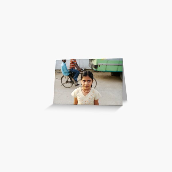 the runaway girl Greeting Card