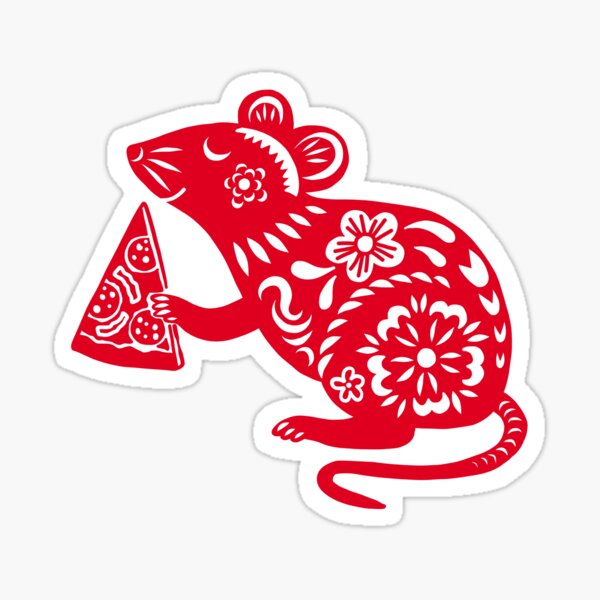 Item preview, Year of the Pizza Rat 2020 designed and sold by Michelle Phong.