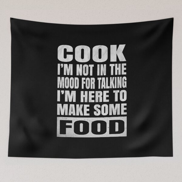 Item preview, Cook I'm Not In The Mood For Talking - Funny Chef design designed and sold by Grabitees.