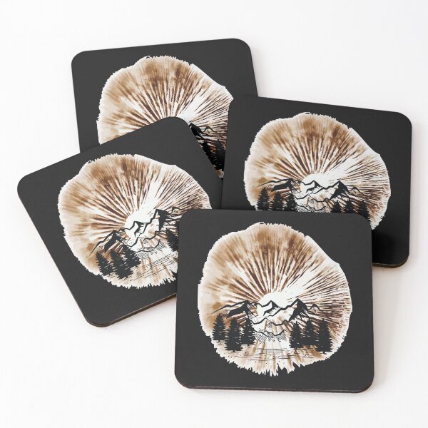 Item preview, Favorite landscape on top of a spore print mushroom graphic designed and sold by sunnym79.