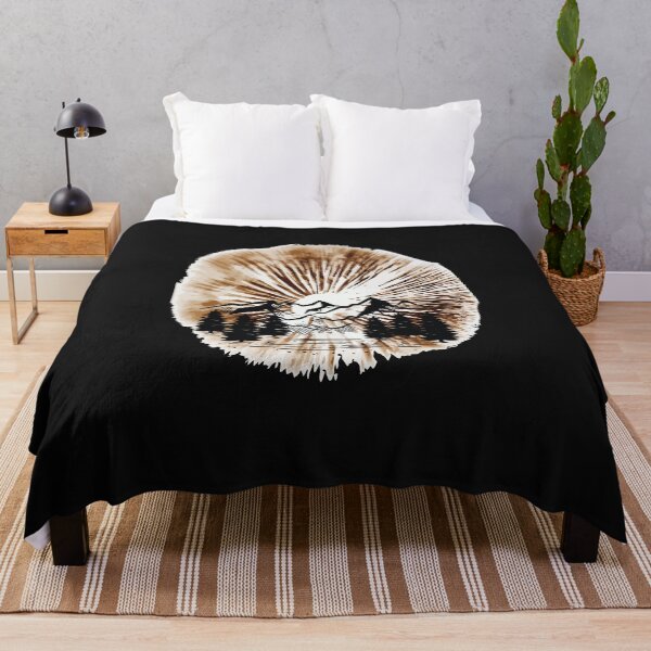 Item preview, Favorite landscape on top of a spore print mushroom graphic designed and sold by sunnym79.