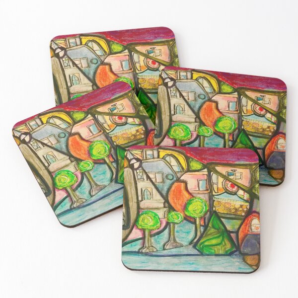 Item preview, Hunterwasser Inspired - No Straight Lines designed and sold by Jennifer DeGoursat.