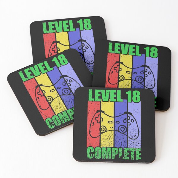 Item preview, Gamer 18th Birthday Level 18 Complete Gift designed and sold by shurikaner.