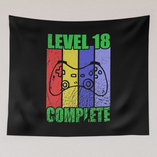 Item preview, Gamer 18th Birthday Level 18 Complete Gift designed and sold by shurikaner.