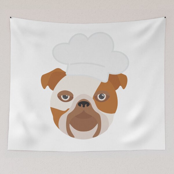 Item preview, Bulldog With Chef Hat designed and sold by sigdesign.