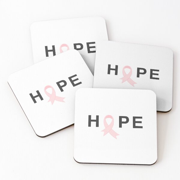 Item preview, Hope Pink Ribbon Breast Cancer Awareness Typography designed and sold by Hommie9977.