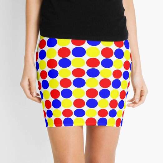 Colorful and Bright Circles Mini Skirt