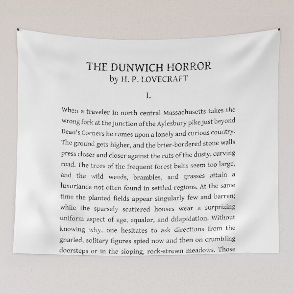 Item preview, DUNWICH HORROR EXCERPT designed and sold by Madjack Tees Kiwi SuperStore.