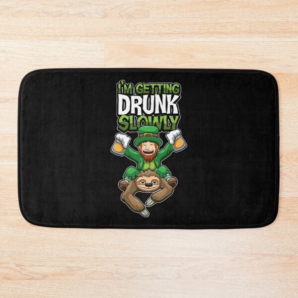 Item preview, I'm Getting Drunk Slowly - Leprechaun Rides Sloth designed and sold by anziehend.