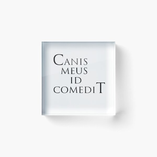 Item preview, The dog ate it phrase in Latin designed and sold by Espirius.