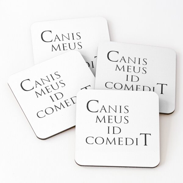 Item preview, The dog ate it phrase in Latin designed and sold by Espirius.