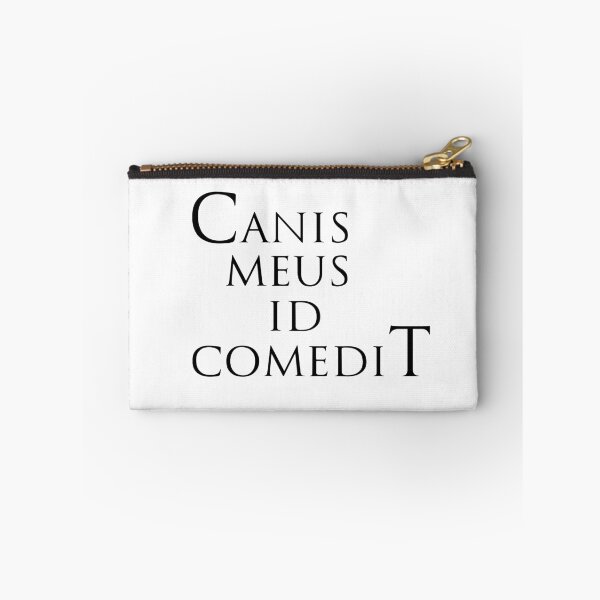 Item preview, The dog ate it phrase in Latin designed and sold by Espirius.