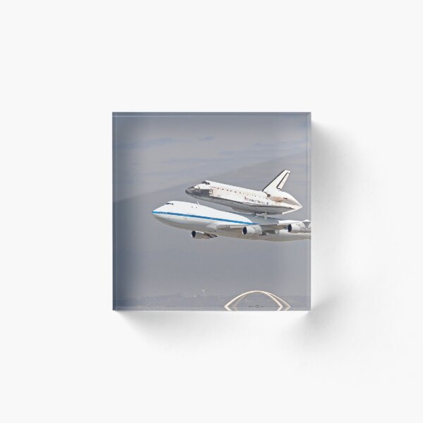 NASA Space Shuttle at LAX Acrylic Block