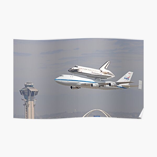 NASA Space Shuttle at LAX Poster