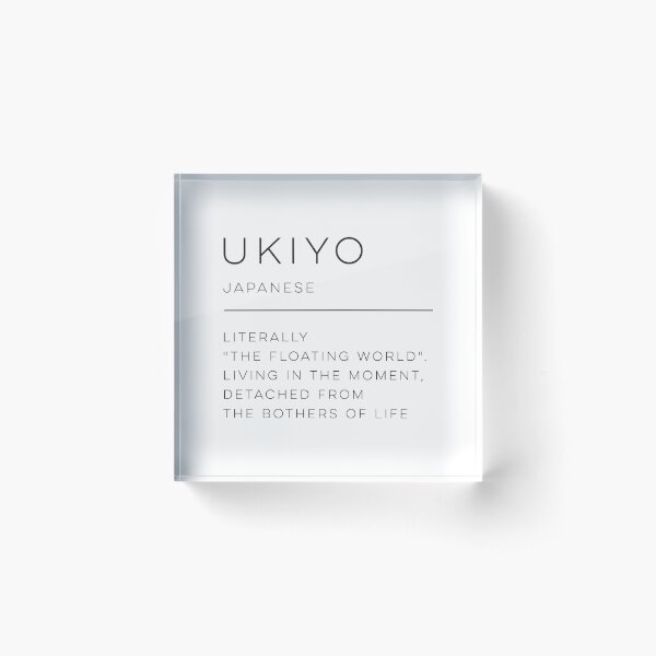 Ukiyo Definition Acrylic Block
