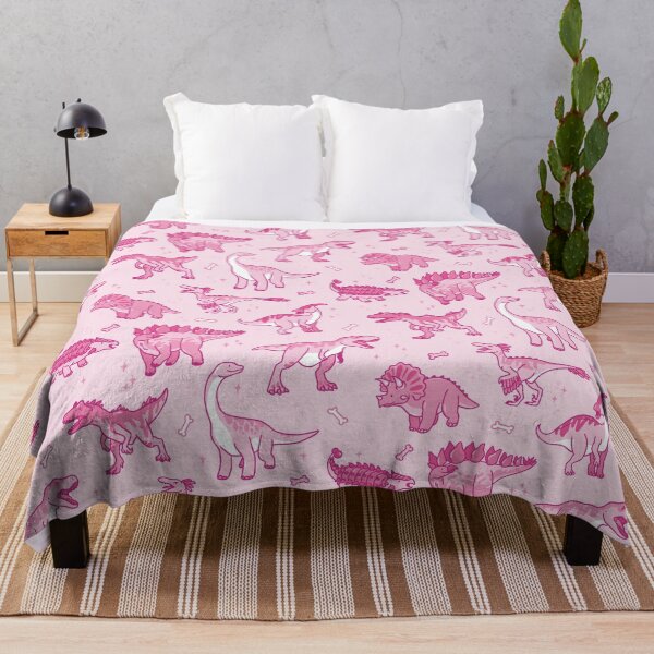 Pink dinosaur online blanket