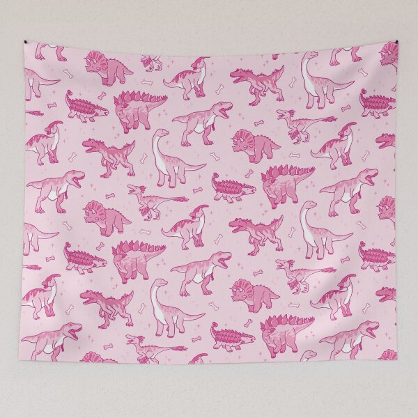 Item preview, Pink and Sparkly Dinos designed and sold by evekajander.