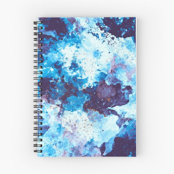 Item preview, ABSTRACT SHADES OF BLUE WITH BRONZE designed and sold by Elena Ivan - Papadopoulou.