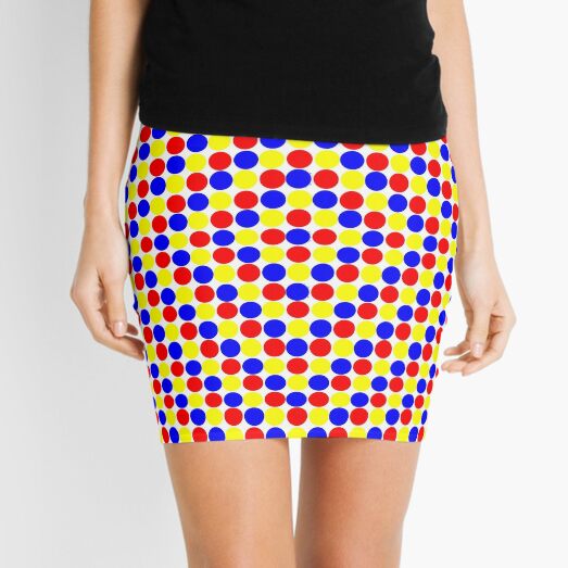 Colorful and Bright Circles - Illustration Mini Skirt