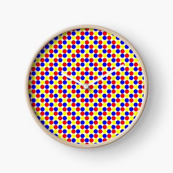 Colorful and Bright Circles - Illustration Clock