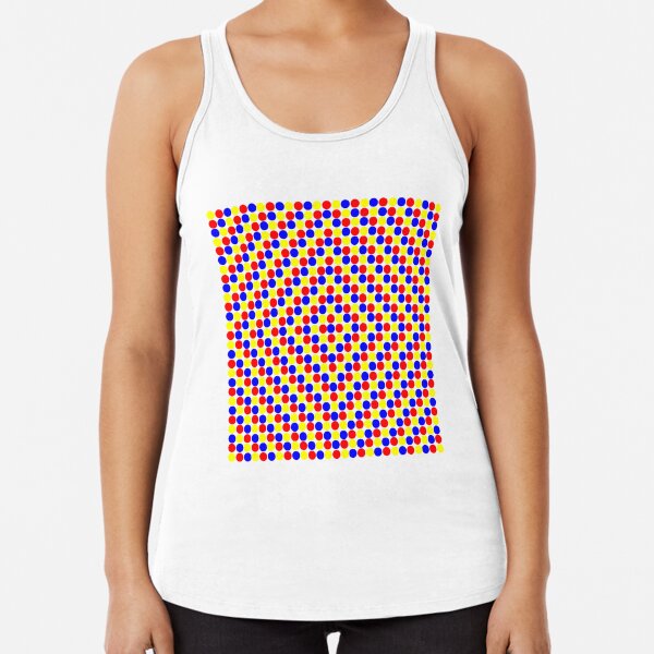 Colorful and Bright Circles - Illustration Racerback Tank Top