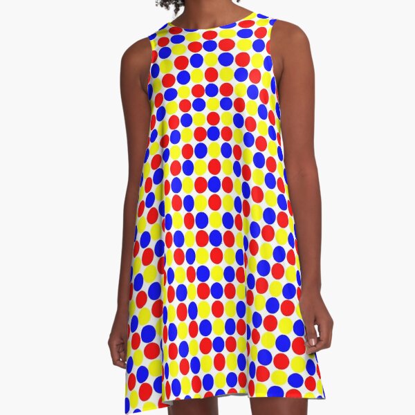 Colorful and Bright Circles - Illustration A-Line Dress