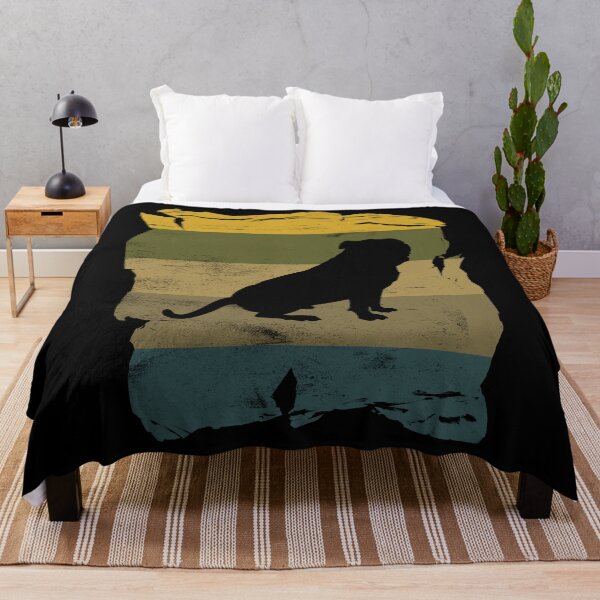 Item preview, American Bulldog Distressed Vintage Retro Silhouette designed and sold by DoggyStyles.