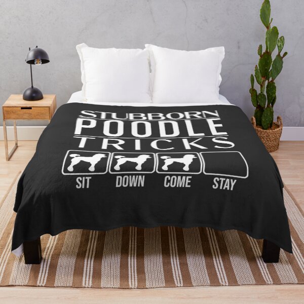Item preview, Funny Poodle Design: Stubborn Poodle Tricks / Stubborn Dog Tricks, funny gift idea designed and sold by HEJAshirts.