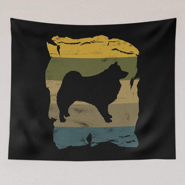 Item preview, American Eskimo Dog Distressed Vintage Retro Silhouette designed and sold by DoggyStyles.