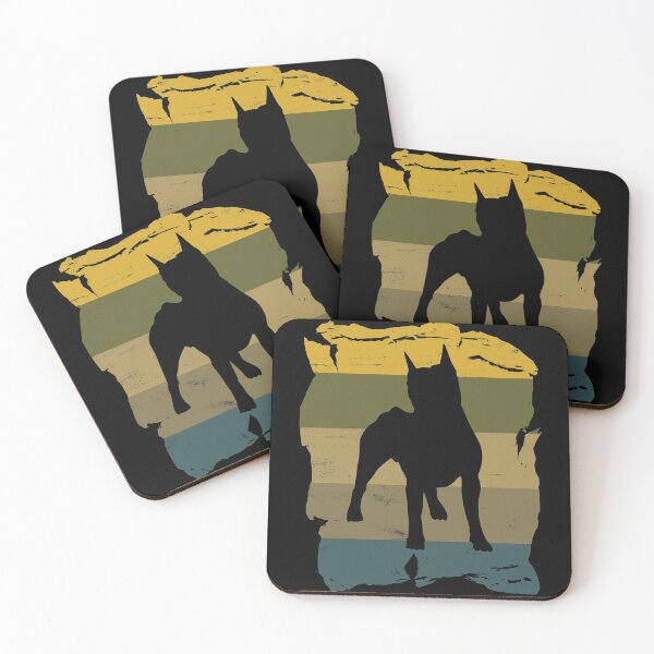 Item preview, Amstaff Distressed Vintage Retro Silhouette designed and sold by DoggyStyles.