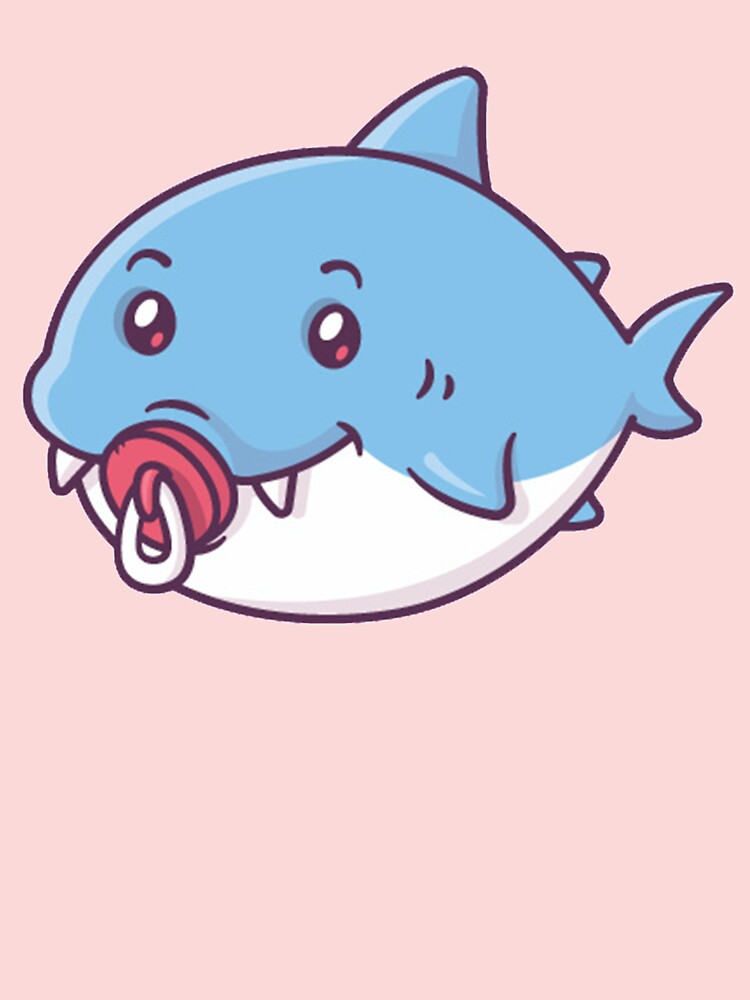 Kawaii Baby Shark Sticker for Sale by Flakey