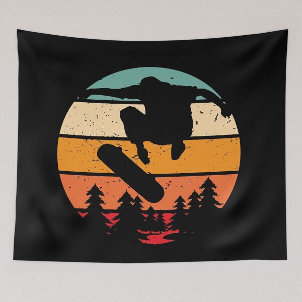 Item preview, Retro Skateboarding over forest designed and sold by Gerald Waters.