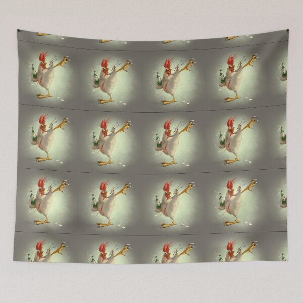Item preview, Dancing hen print design look so funny  designed and sold by Arshiya-4.