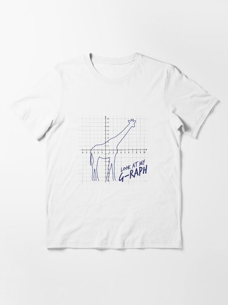 Alternate view of Look At My Graph - Giraffe Pun Essential T-Shirt