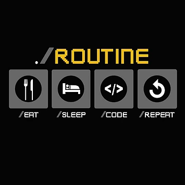Artwork thumbnail, Programmer routine, developer routine by DerSenat