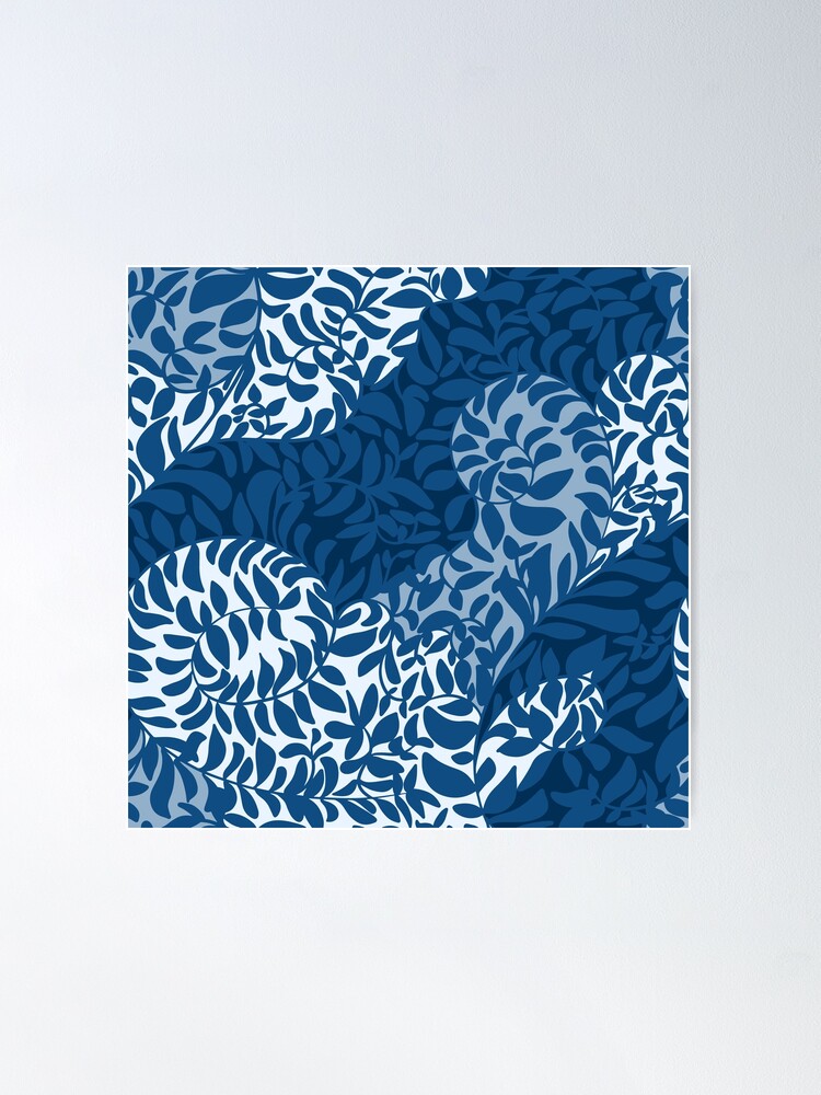 Alternate view of Vines in the clouds pattern design Poster
