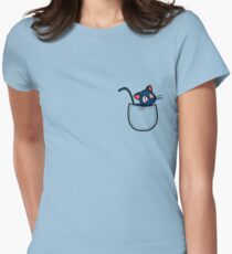 Pocket luna. Sailor moon Women's Fitted T-Shirt