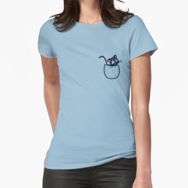 Pocket luna. Sailor moon Fitted T-Shirt