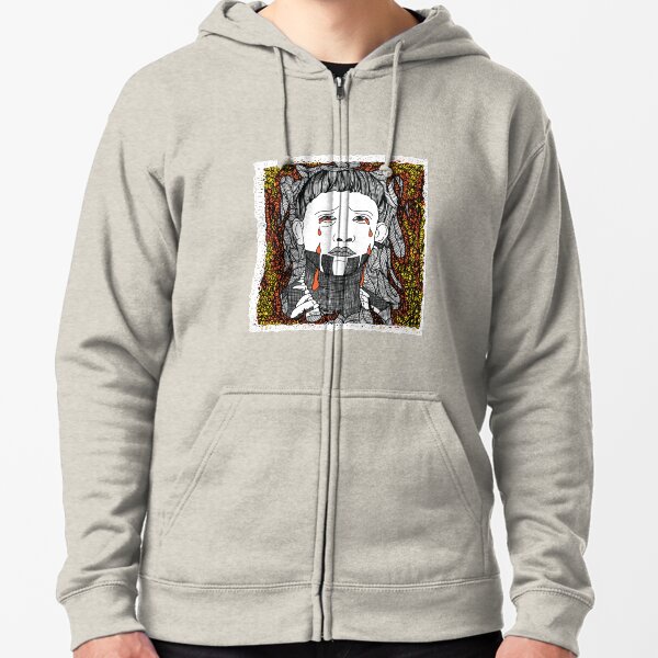 Amazon Jungle on fire Zipped Hoodie