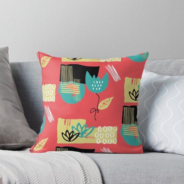 Item preview, Florally No.10 - Hand drawn abstract floral bold playful surface pattern graphic design designed and sold by SunbeamPatterns.