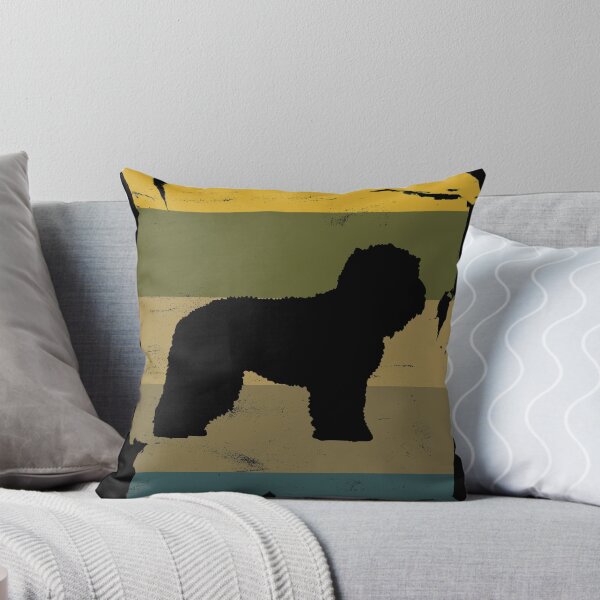 Item preview, Barbet Distressed Vintage Retro Silhouette designed and sold by DoggyStyles.